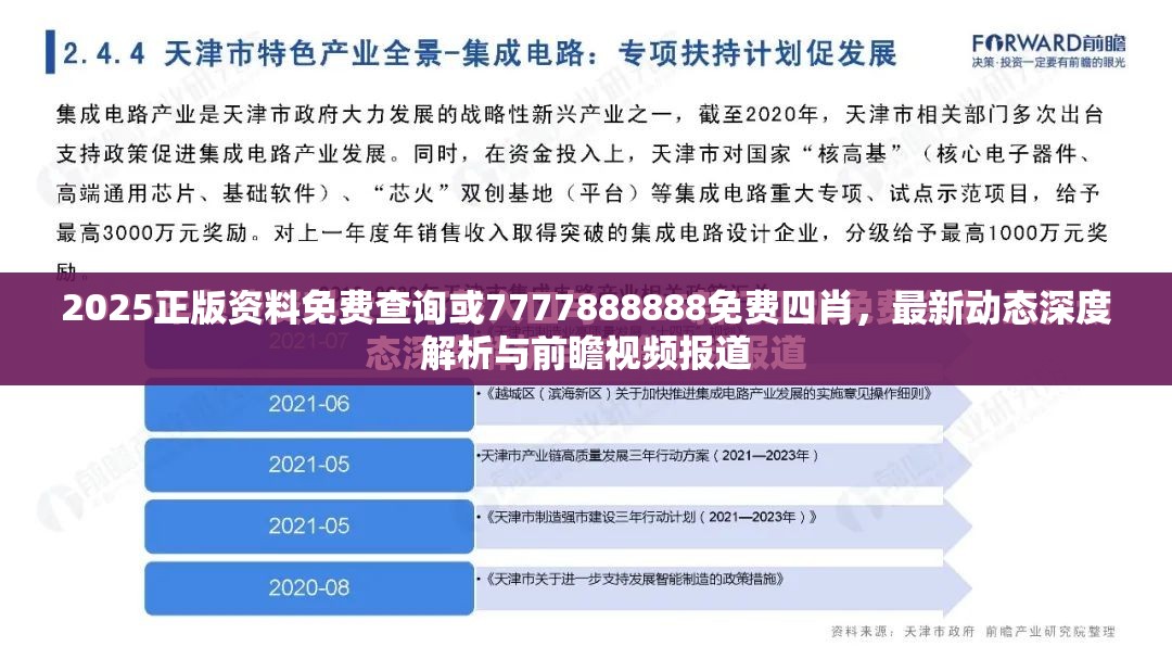 2025正版资料免费查询或7777888888免费四肖，最新动态深度解析与前瞻视频报道